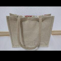 新品　ジュートバッグ　いちごの画像