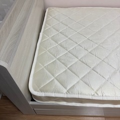 シングルベッド フレーム マットレス付 の画像