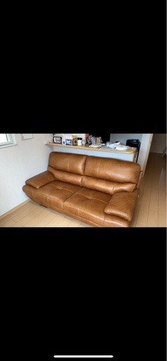 【値下げ！！】関家具　３人掛けソファー