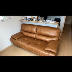 【値下げ！！】関家具　３人掛けソファー