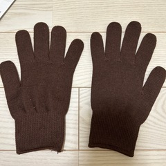 カラー手袋　ブラウン色
