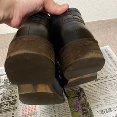 本革黒ブーツの画像