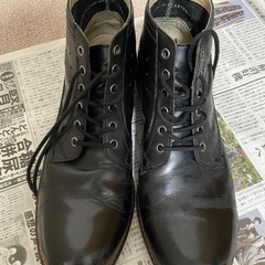 本革黒ブーツの画像