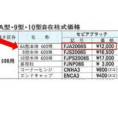 アルミフェンス FJA2006A（セピアブラック）の画像