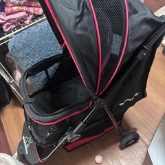 お決まりです。ペットカート 折り畳み 3輪 360度回転 小回りスムーズ 超小型犬 小型犬 中型犬の画像