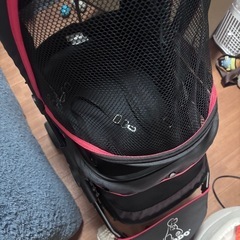 お決まりです。ペットカート 折り畳み 3輪 360度回転 小回りスムーズ 超小型犬 小型犬 中型犬の画像