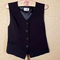 ヤギコーポレーション★事務服ベスト★紺★１３号ゆとりタイプ