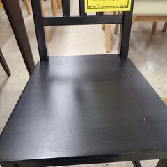 J9805　IKEA　イケア　ダイニングチェア　STEFAN　ステーファン　ブラック　クリーニング済み【リユースのサカイ柏店】参考価格5,000円の画像