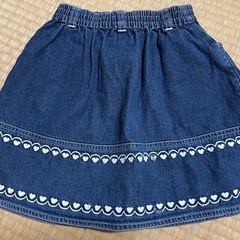 ①シャーリーテンプル　デニムスカート120の画像