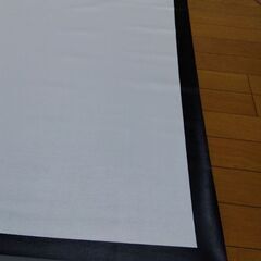 スクリーン黒縁付き★light screen★120×90★吊り下げ式の画像
