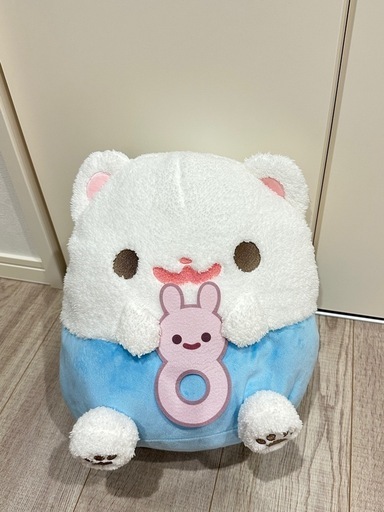 ポメラニアンもち 赤ちゃんもちぬいぐるみXL ブルー (2児のまま