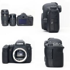【全国送料無料】 Canon EOS 6D✨ フルサイズ 望遠 ダブルレンズセット ズームセット✨ 届いたらすぐに使えます✨ シングルセットもご相談ください♪  キヤノン キャノンの画像
