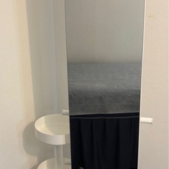 IKEA 全身鏡 小物入れ 服掛けの画像