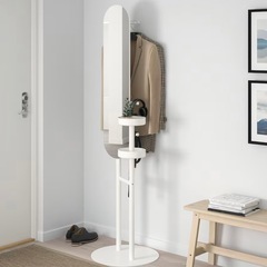 IKEA 全身鏡 小物入れ 服掛けの画像