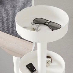 IKEA 全身鏡 小物入れ 服掛けの画像
