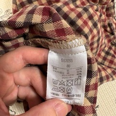 チェック柄パンツ 80サイズの画像