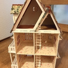 ドールハウス 木製 ハンドメイドの画像