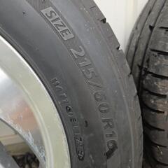 お値下げしました。ブリジストンRV車用夏タイヤ　アルミホイール付き　レジアス　ハイエース　ツーリングハイエース他の画像