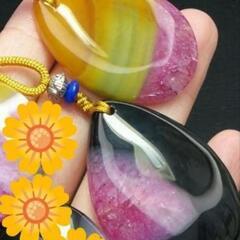 ⚜️水晶共生瑪瑙⚜️結晶ネックレス２本の画像