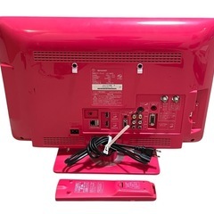 SHARP 液晶テレビ LC-19K3 ピンクモデル 19インチの画像
