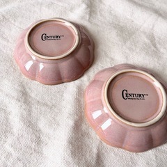 花型取皿ピンク2セットの画像