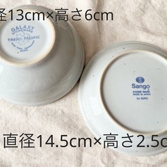 STONE WEAR白ボウルと平皿2セット