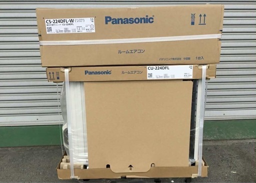 (本体＋工事）新品PANASONIC CS-224DFL-W 6畳用）