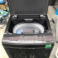 NO B282★格安特価★福岡市内配送設置無料★ 洗濯機 8kg ガチ落ち大水流洗浄 ガラストップ 二人暮らし ファミリー向け IAW-T806HA アッシュ　2021年の画像