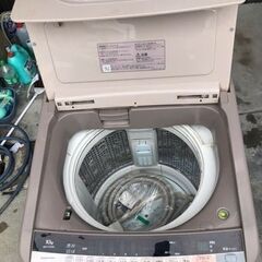  NO B279 ★格安特価★福岡市内配送設置無料★ 日立 HITACHI ビートウォッシュ 全自動洗濯機 （10kg） シャンパン BW-V100A Nの画像