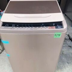  NO B279 ★格安特価★福岡市内配送設置無料★ 日立 HITACHI ビートウォッシュ 全自動洗濯機 （10kg） シャンパン BW-V100A Nの画像