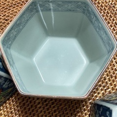未使用　有田焼　六角　小鉢5個セット　献上古伊万里　銘ありの画像