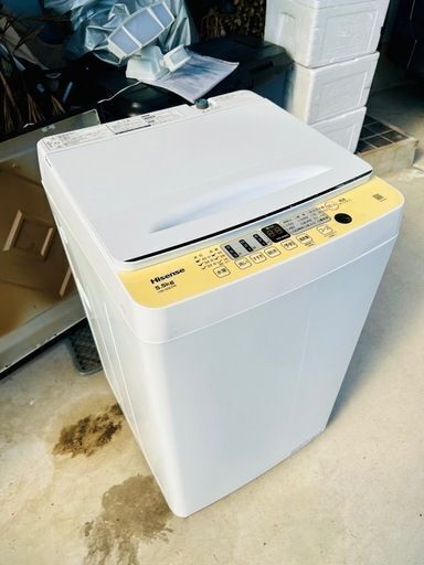 洗濯機　Hisense HW-55E2W 5.5kg 2024年製使用頻度少なめ