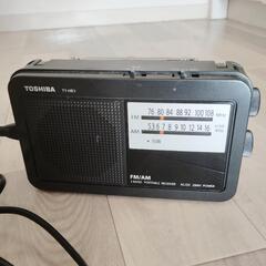 防災AM/FMラジオ/2019年製TOSHIBA