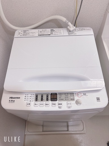 2024年製　Hisense 洗濯機 5.5kg 