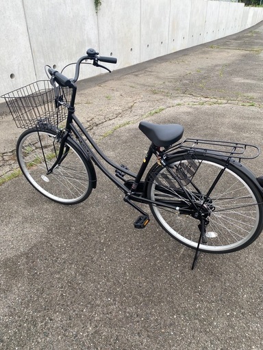 LEDライト付き軽快車（自転車）26型ブラック　美品