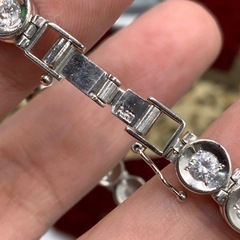 pt850 テニスブレスレット　ダイヤ　5ct 40g 約19cmの画像