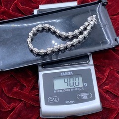 pt850 テニスブレスレット　ダイヤ　5ct 40g 約19cmの画像
