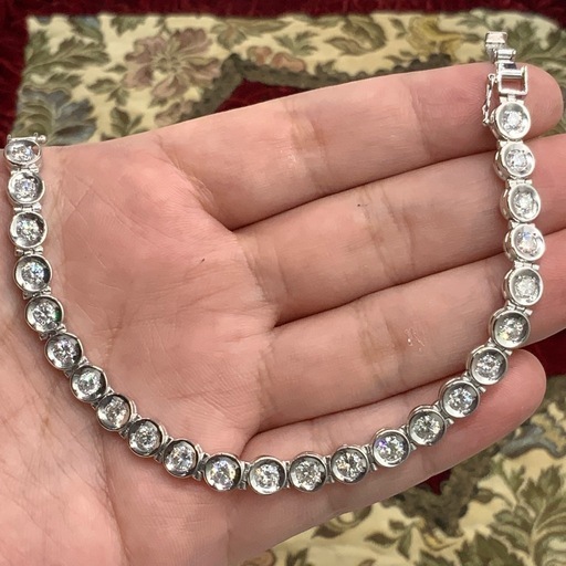 pt850 テニスブレスレット　ダイヤ　5ct 40g 約19cm
