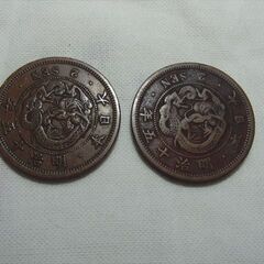 明治15年　竜2銭青銅貨の画像
