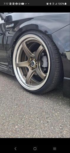【最終値下げ】ワークエモーション　T5R2P 19インチ 4本PCD100 19インチ、ワークエモーションT5R2P (さぐりん) 帯広のタイヤ