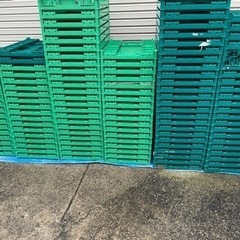 無料　収穫用　折りたたみオリコン　