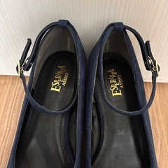 エスペランサ　ハイカットヒール　LLサイズ　紺色　スエード　ハイヒールの画像
