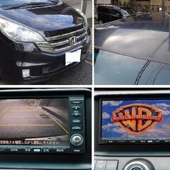 ★激安★人気★装備充実★絶好調★車検再来年９年３月迄★ナビ/CD/DVD再生★ＥＴＣ★バックカメラ★ステップワゴン　スパーダ　黒色！の画像