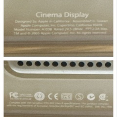 Apple Cinema Display (ADC)22inch ジャンク品 NCNRの画像