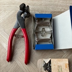 絵画 キャンバス張り器  クリップ 釘