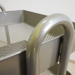 スチールワゴン（シルバー）【小金井市民限定】（小金井市再生家具）品番：06-03-23 ※新規優先の画像