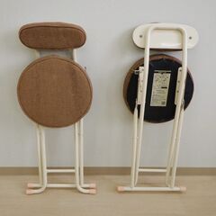折りたたみチェア2脚（ファブリック）【小金井市民限定】（小金井市再生家具）品番：06-03-24 ※新規優先の画像