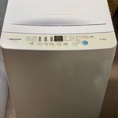 送料・設置込み可　洗濯機　4.5kg Hisense 2021年...
