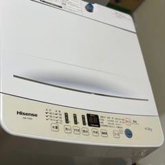 送料・設置込み可　洗濯機　4.5kg Hisense 2021年【分解クリーニング済み】の画像