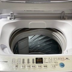 送料・設置込み可　洗濯機　4.5kg Hisense 2021年【分解クリーニング済み】の画像
